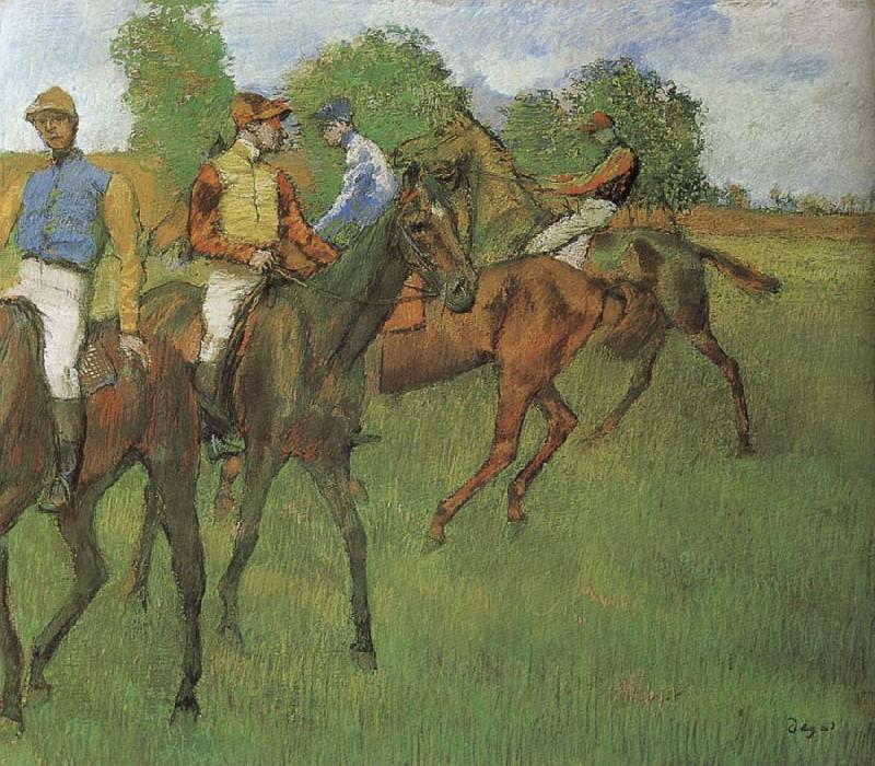 Edgar Degas The horse in the race Sweden oil painting art